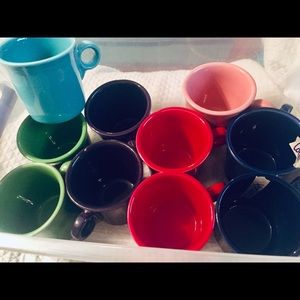 Fiesta coffee mugs, priced separately